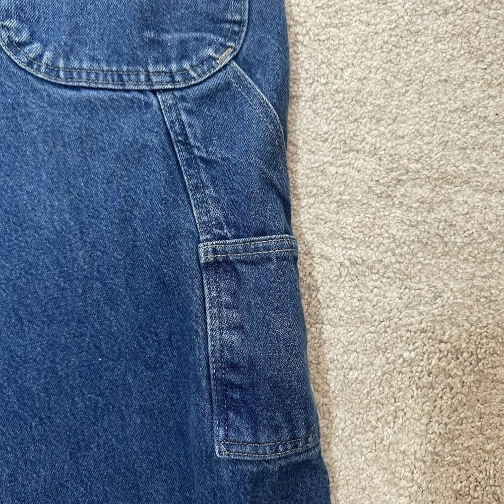 Dickies Jeans Men’s 34x32 Medium Wash Work Wear Straight Leg Cargo Pocket - Picture 10 of 13